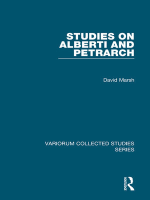 cover image of Studies on Alberti and Petrarch